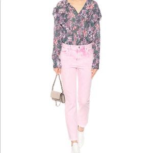 Isabel Marant millennial pink high-waist Jeans